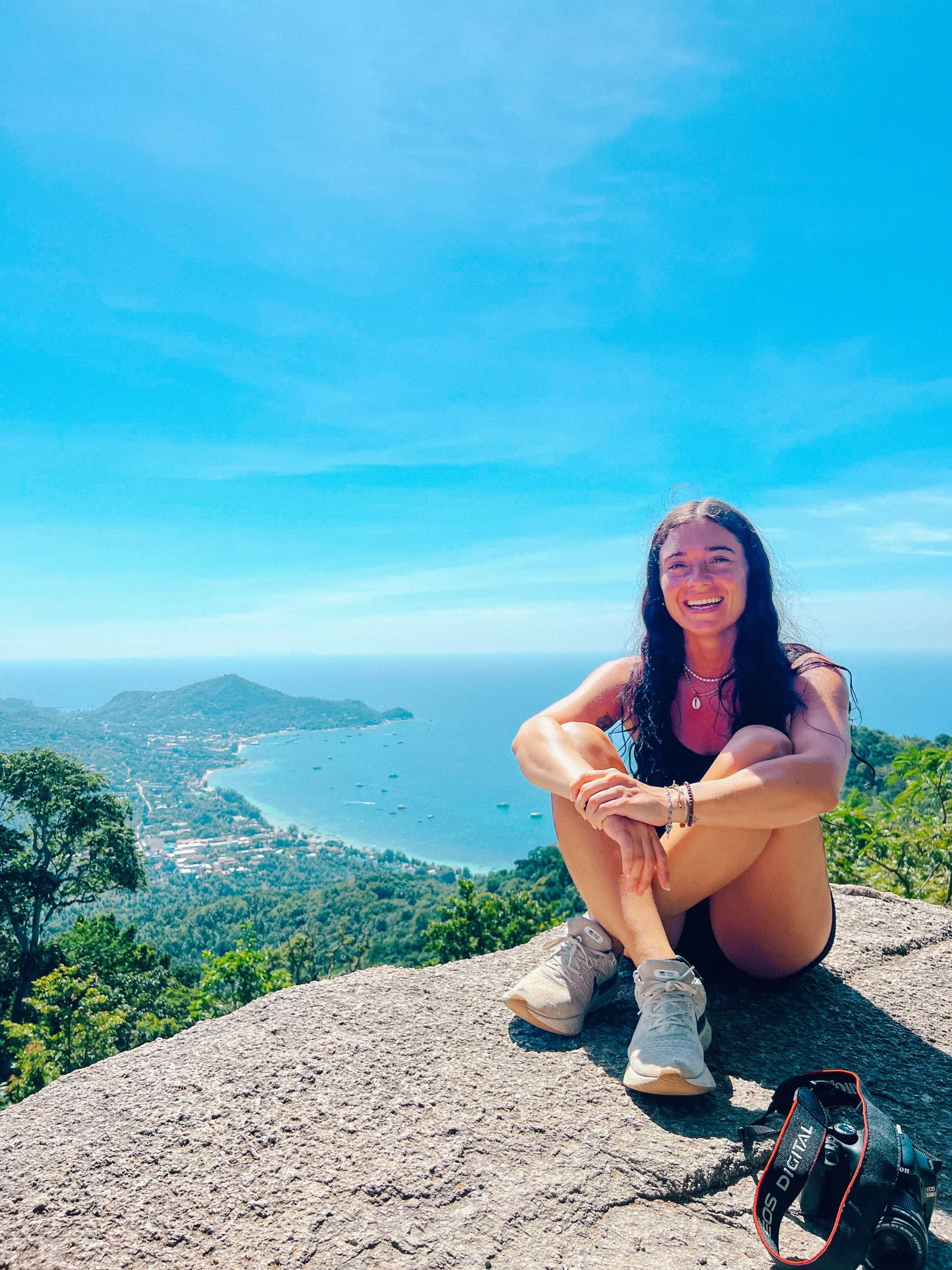 Girl at Mango Bay Viewpoint