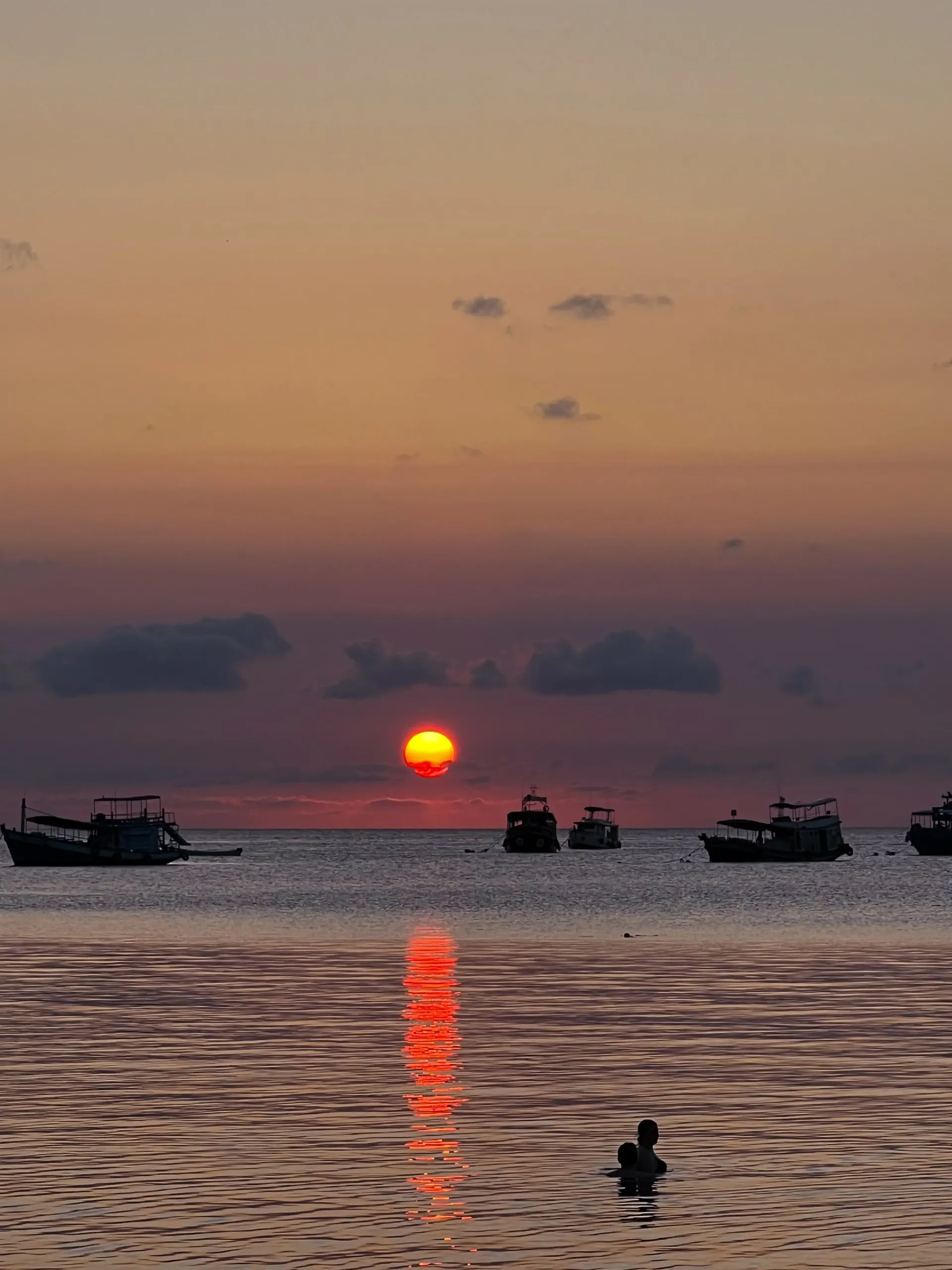 Sunset at Maehead Beach